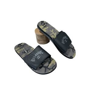 NWOT-Billabong All Day Impact Slide Sandals Men’s Size 11 Blk / Camo -Outdoor